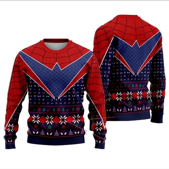 Spiderman christmas ugly sweater - Picture 6 of 7